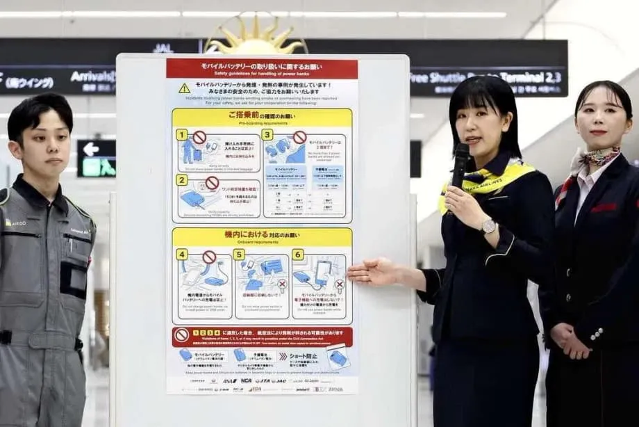 日本自 2026 年 4 月 24 日起禁止在航班上使用行動電源