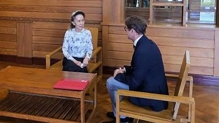 翁山蘇姬首度與紅十字會官員會面，為2021年政變後首度獲確認的接觸