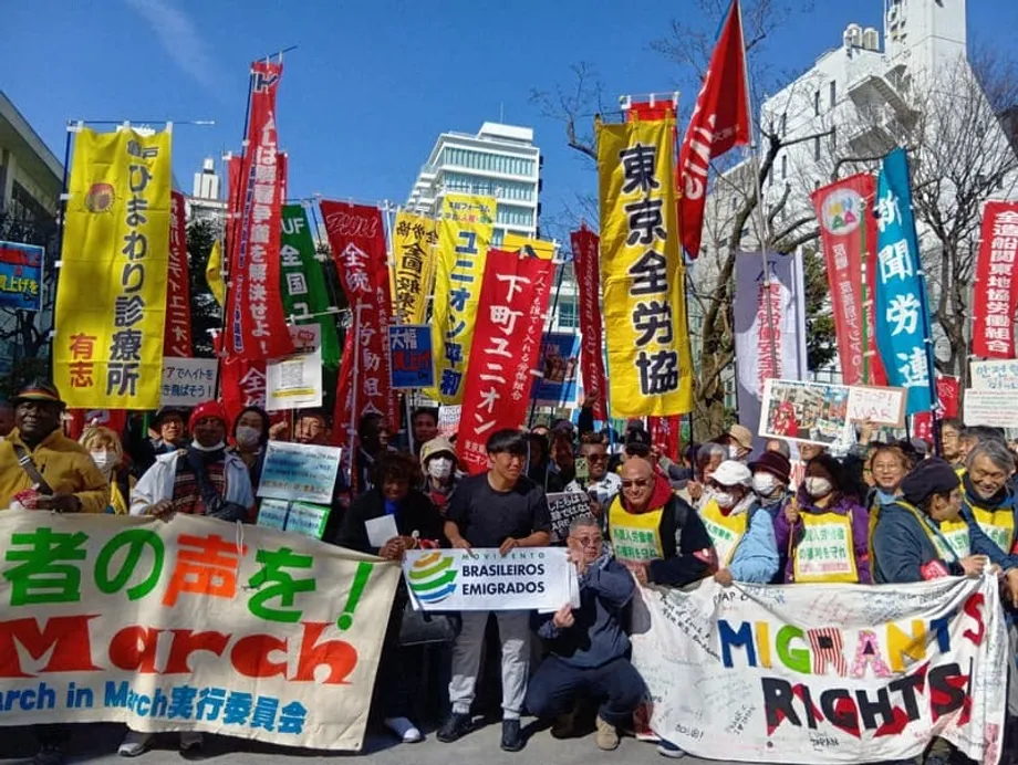 排外情緒升高之際，外籍勞工走上東京街頭，要求保障權利與尊嚴