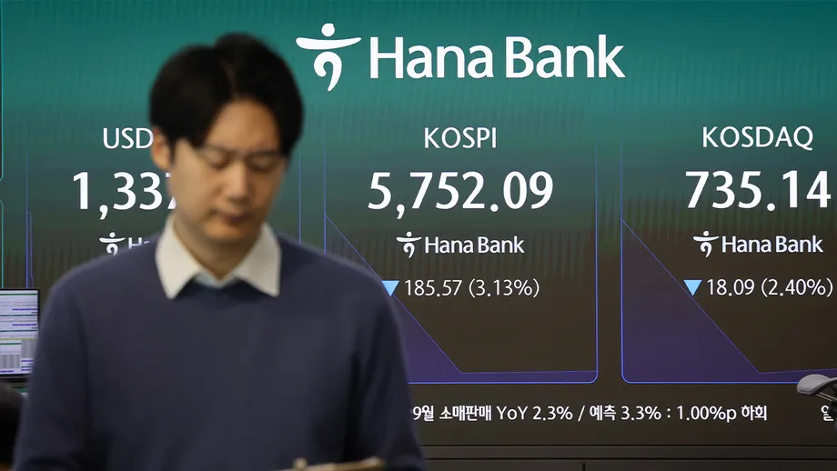 KOSPI Falls More Than 5% as AI Concerns Trigger Five-Minute Pause on Program Selling